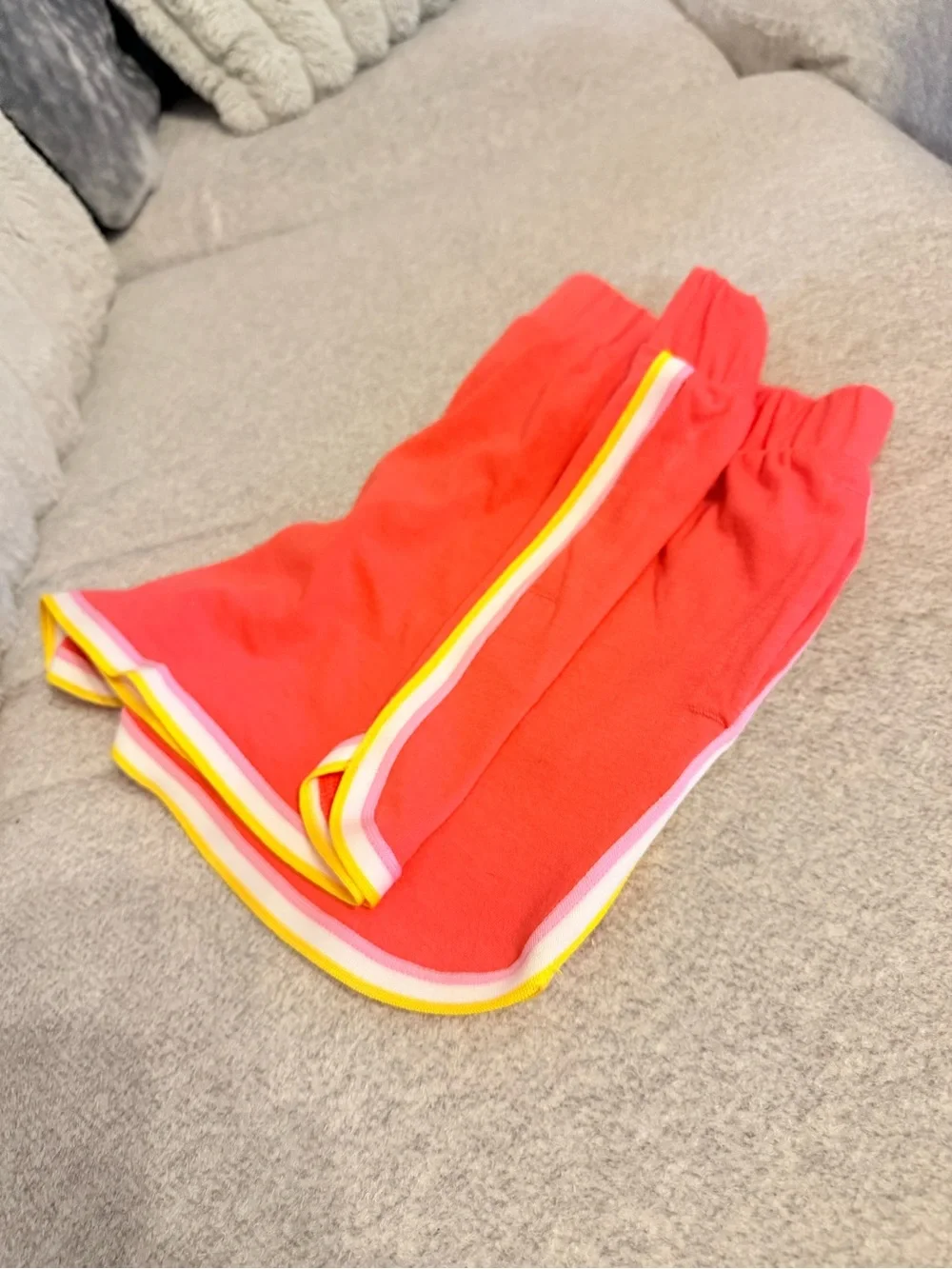 Coral Red Athletic Running Shorts – Girls XL (14/